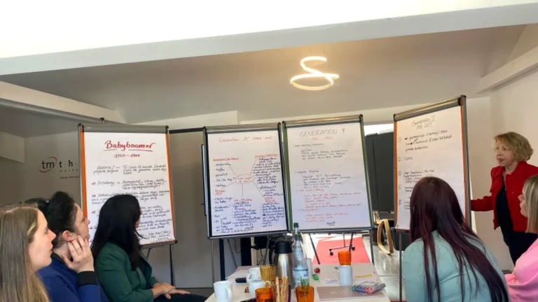 Trainings und Seminare mit Maria Lahmann in direktem Praxisbezug und aktiver Beteiligung der Teilnehmer durch Workshopcharakter und Praxistransformation