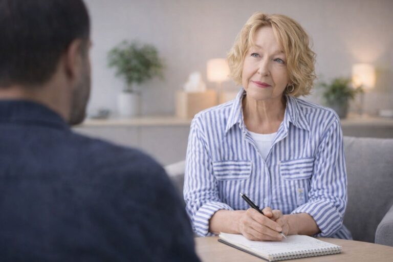 Maria Lahmann im Coachinggespräch